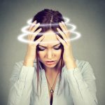 Woman suffer post-concussion dizziness as a result of her post-concussion syndrome in Canada